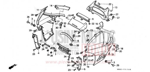 CAPOT NX650L de 1990